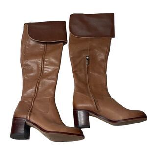 Anthropology Sam Edelman Over The Knee Cognac Joplin Boots. Size 6.5.